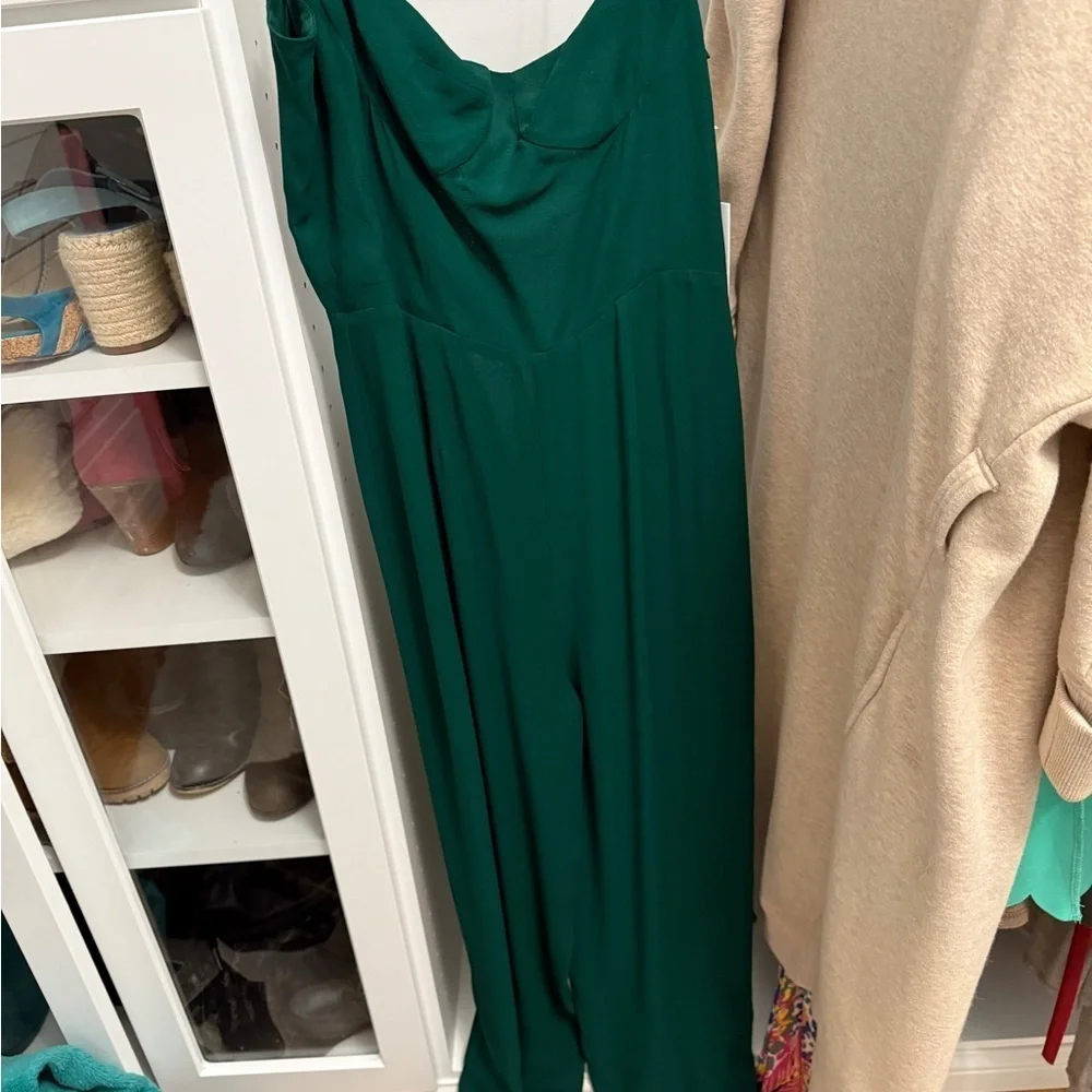 NWT Reformation Forest Green Jumpsuit